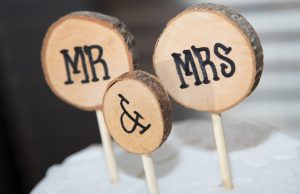 décoration mariage bois